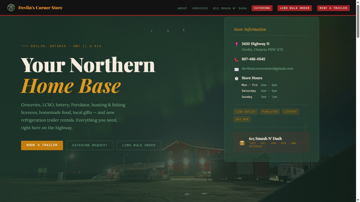 Devlin's Corner Store website